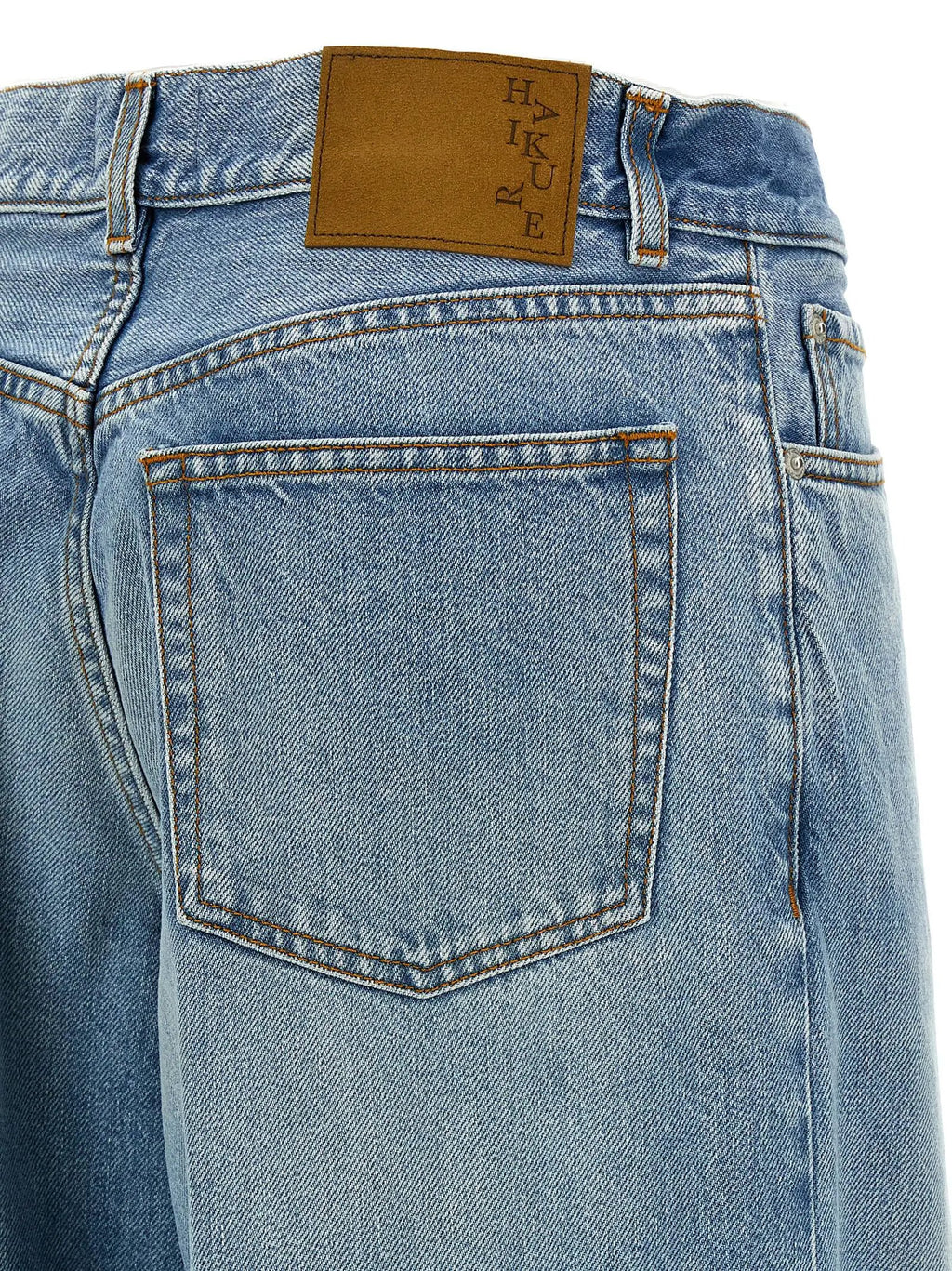 Jean droit en coton bleu Haikure