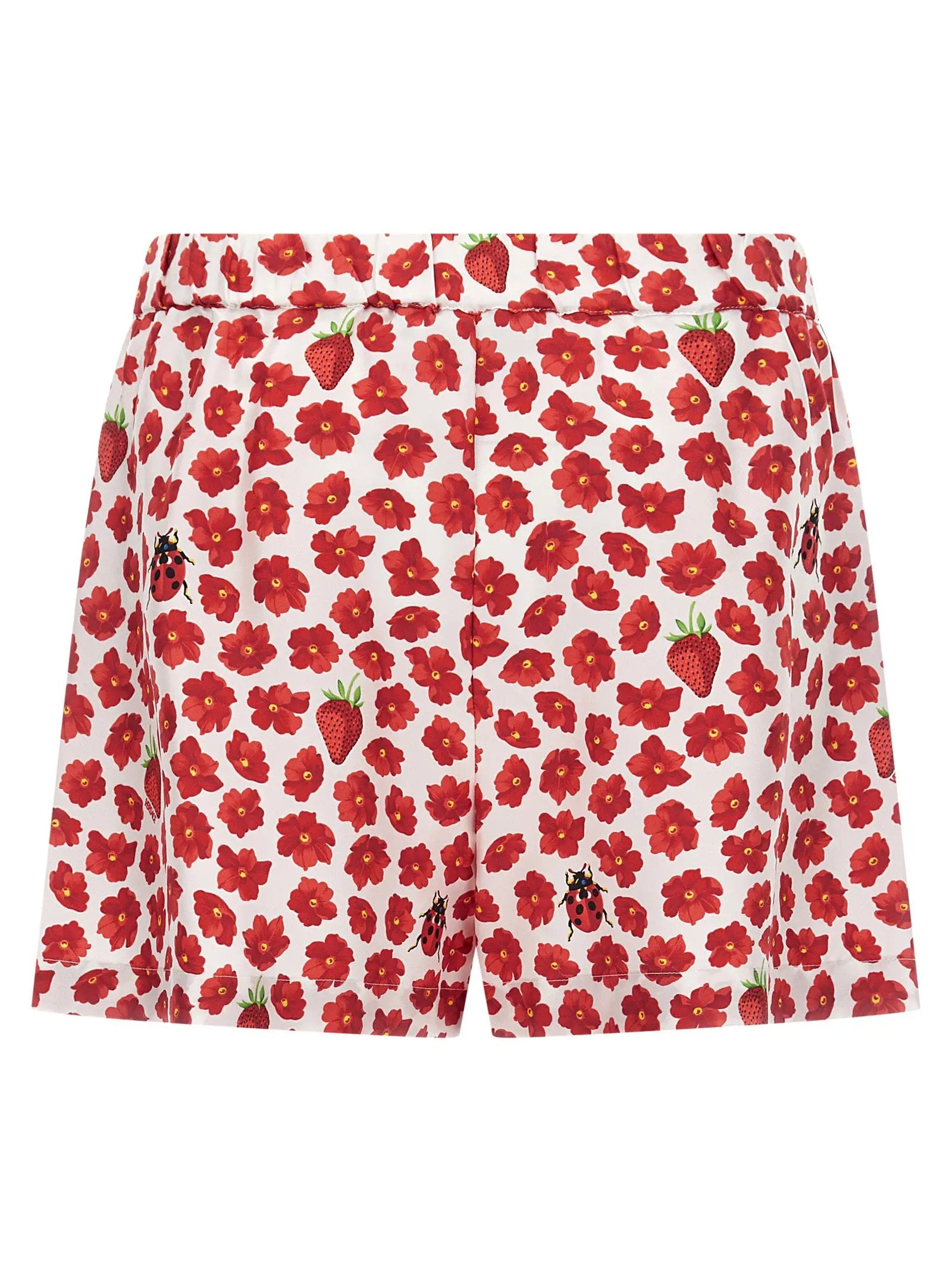 Versace Multicolor Silk Bermuda Shorts