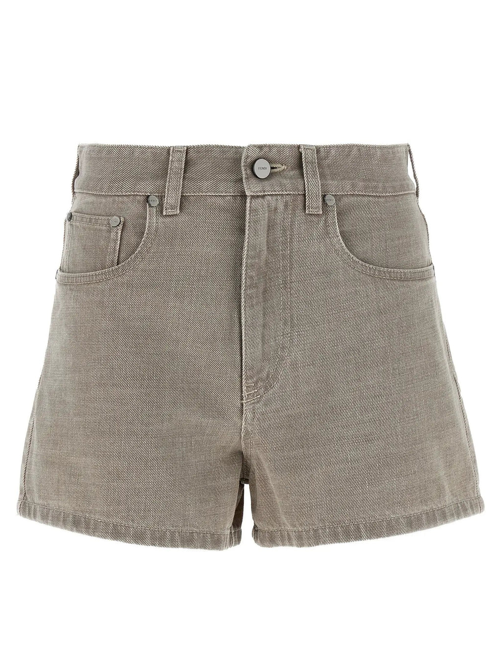 Fendi Beige Cotton Bermuda Shorts
