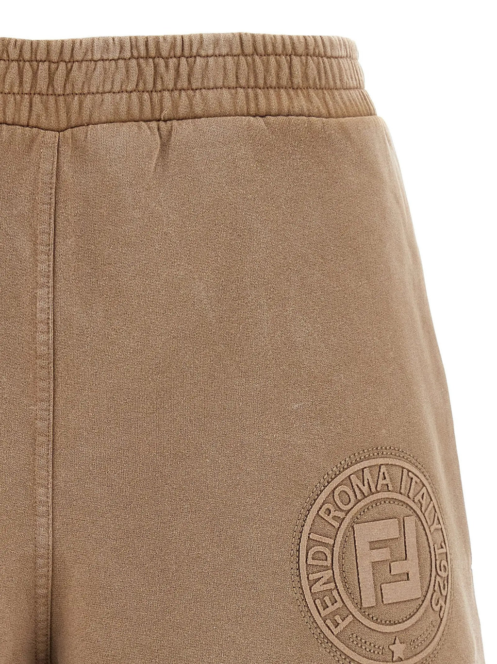 Fendi Brown Cotton Bermuda Shorts