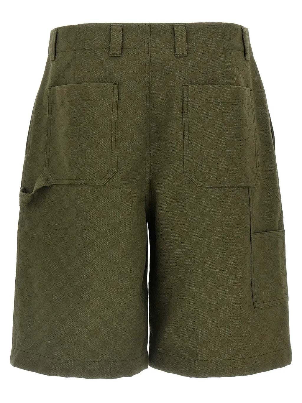 Gucci Bicolor Cotton Bermuda Shorts