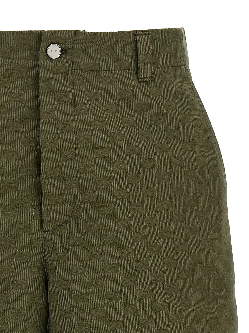 Gucci Bicolor Cotton Bermuda Shorts
