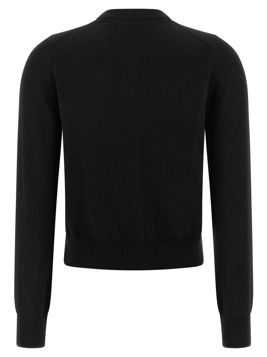 Maison Kitsuné Black Virgin Wool Cardigan