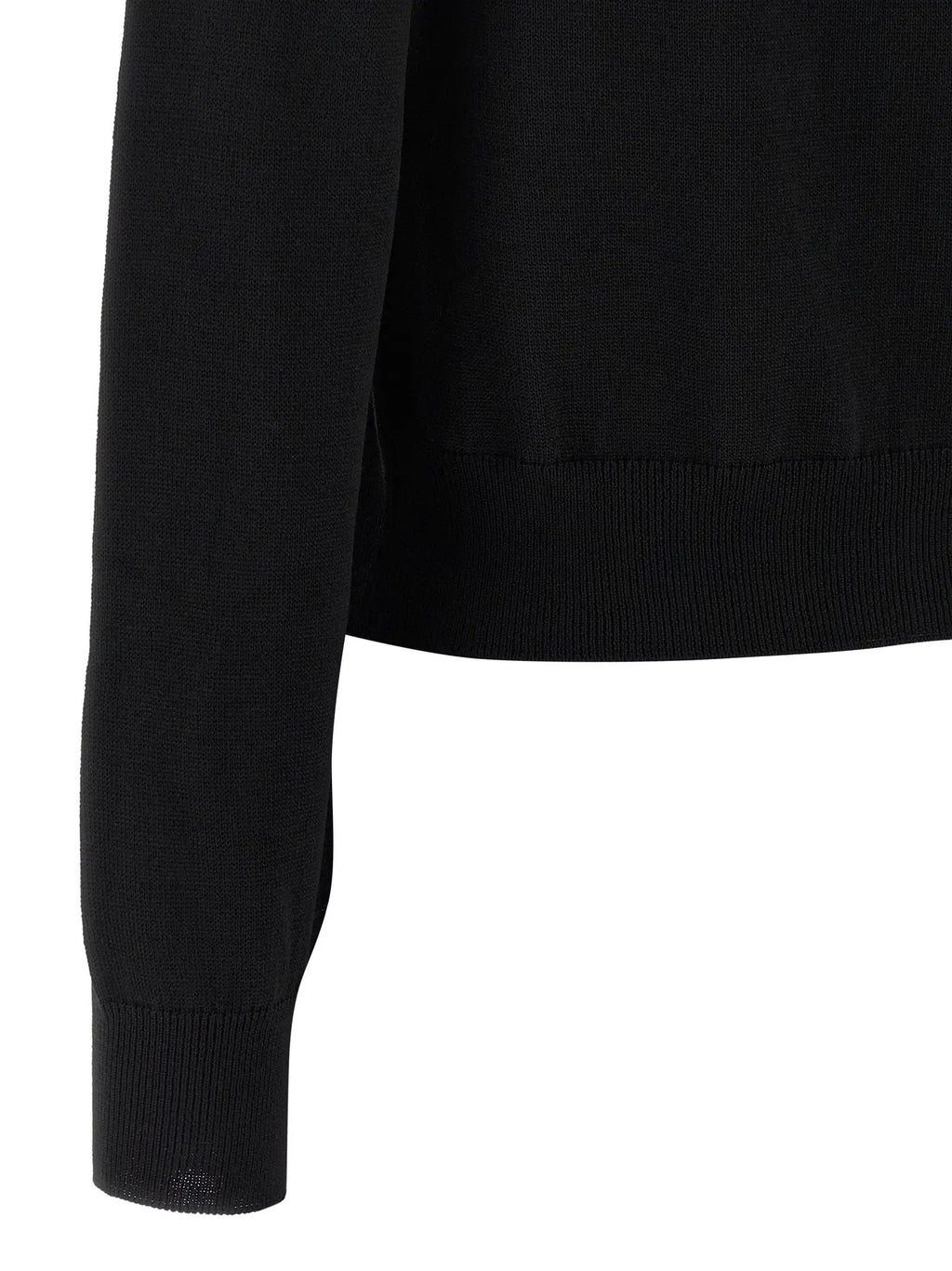 Maison Kitsuné Black Virgin Wool Cardigan