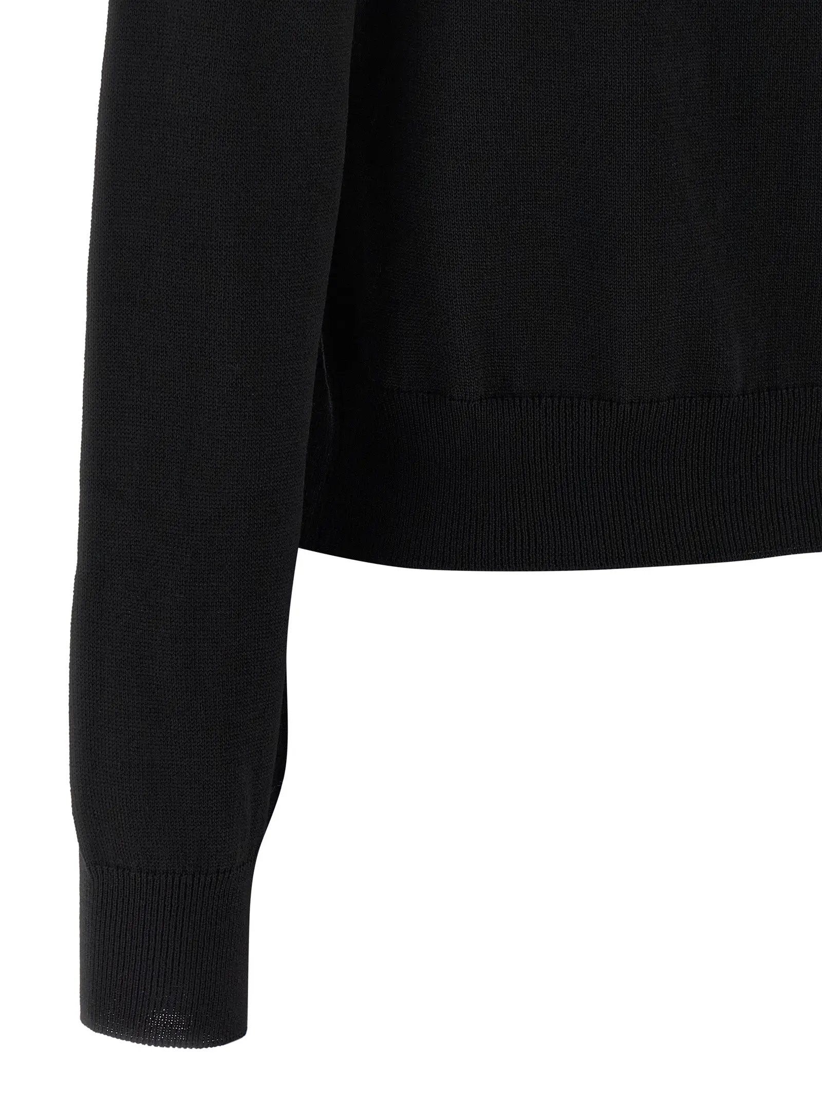 Maison Kitsuné Black Virgin Wool Cardigan