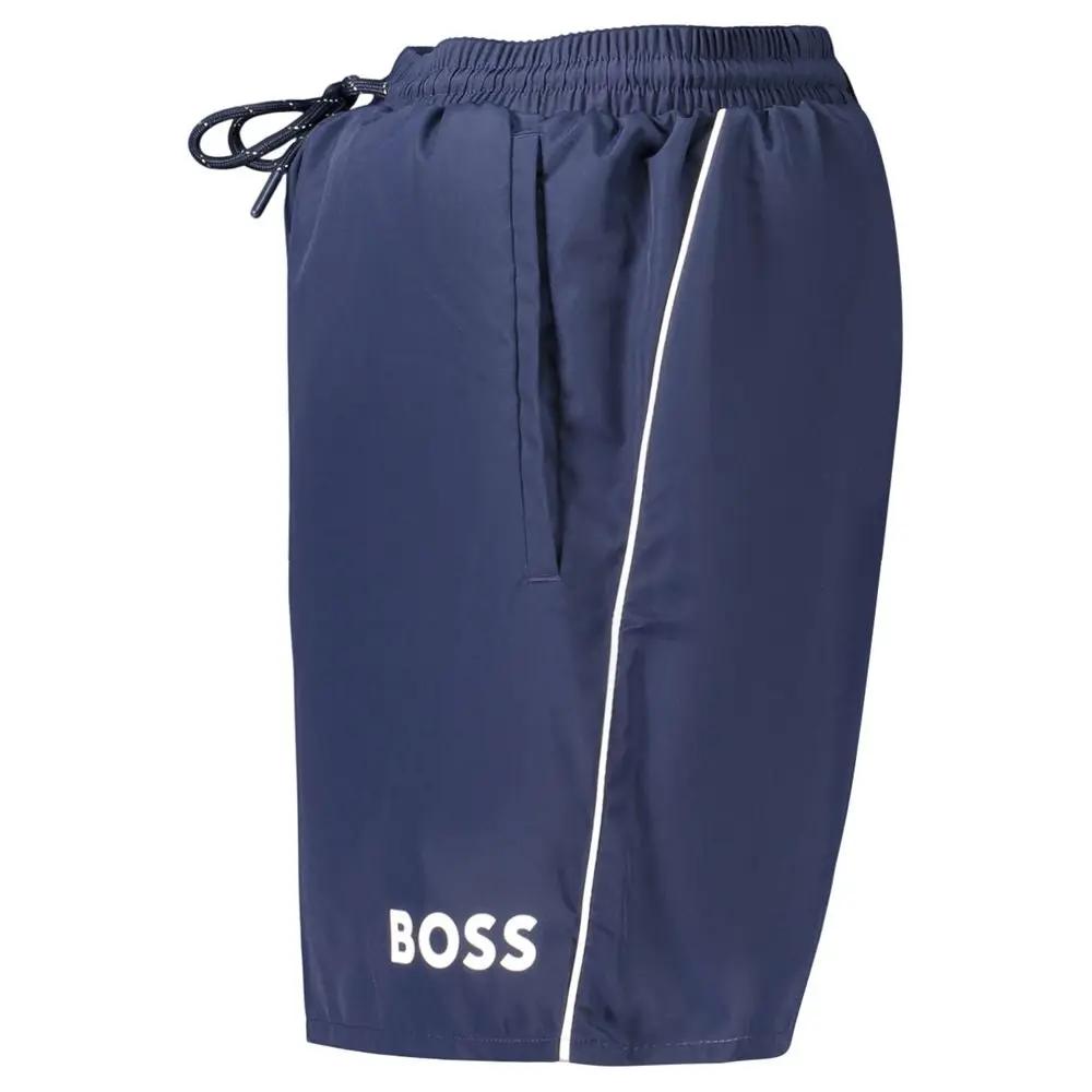 Hugo Boss Blue Polyester Men's Swimwear