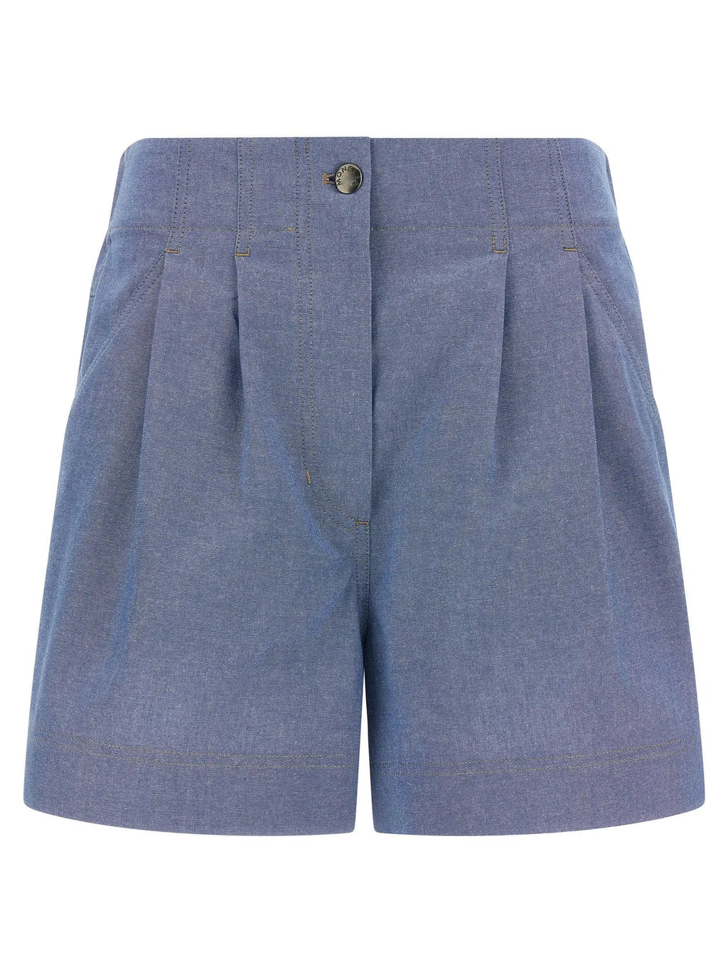 Moncler Grenoble Blue Cotton Bermuda Shorts