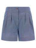 Moncler Grenoble Blue Cotton Bermuda Shorts