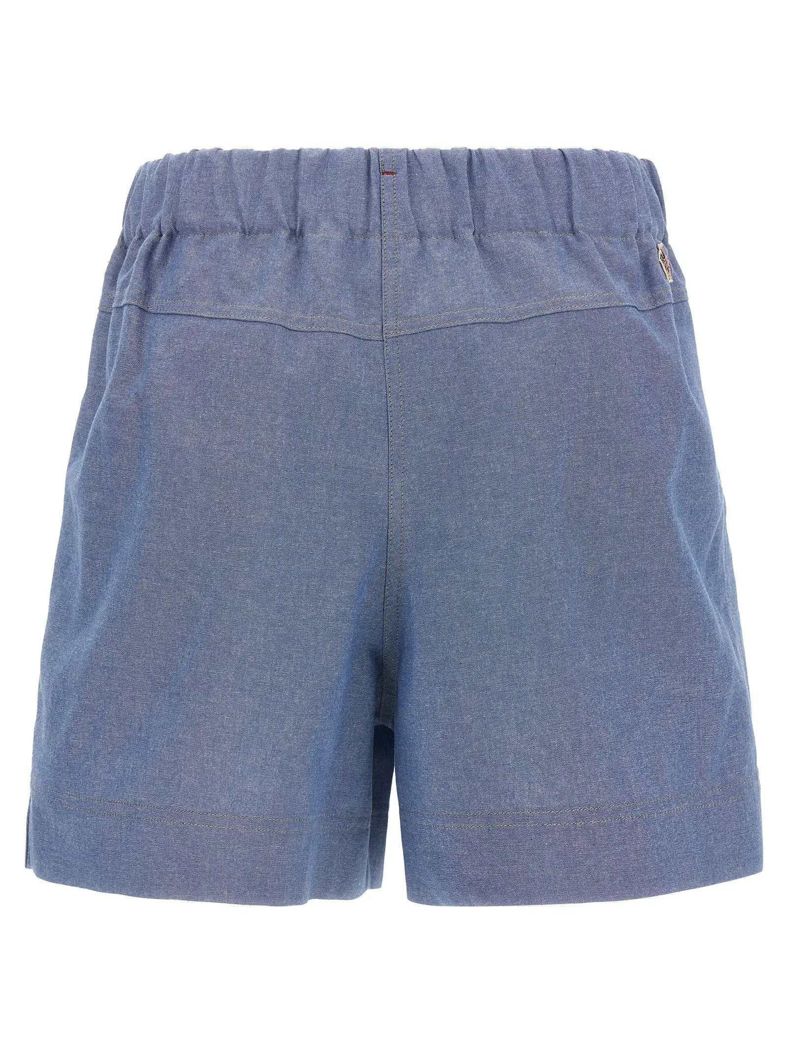 Moncler Grenoble Blue Cotton Bermuda Shorts