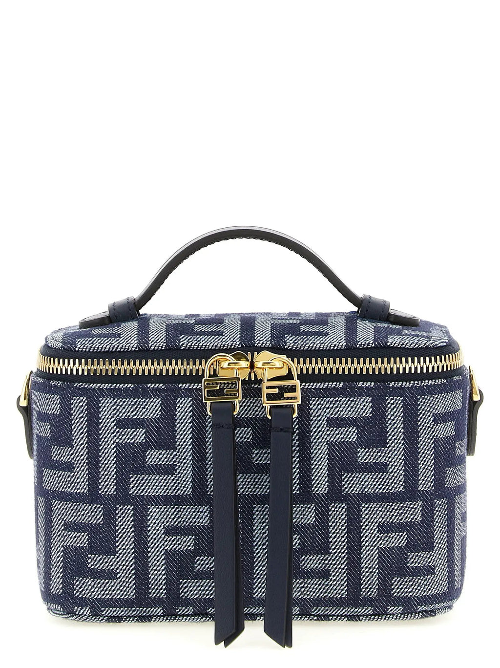 Fendi Blue Cotton Handbag