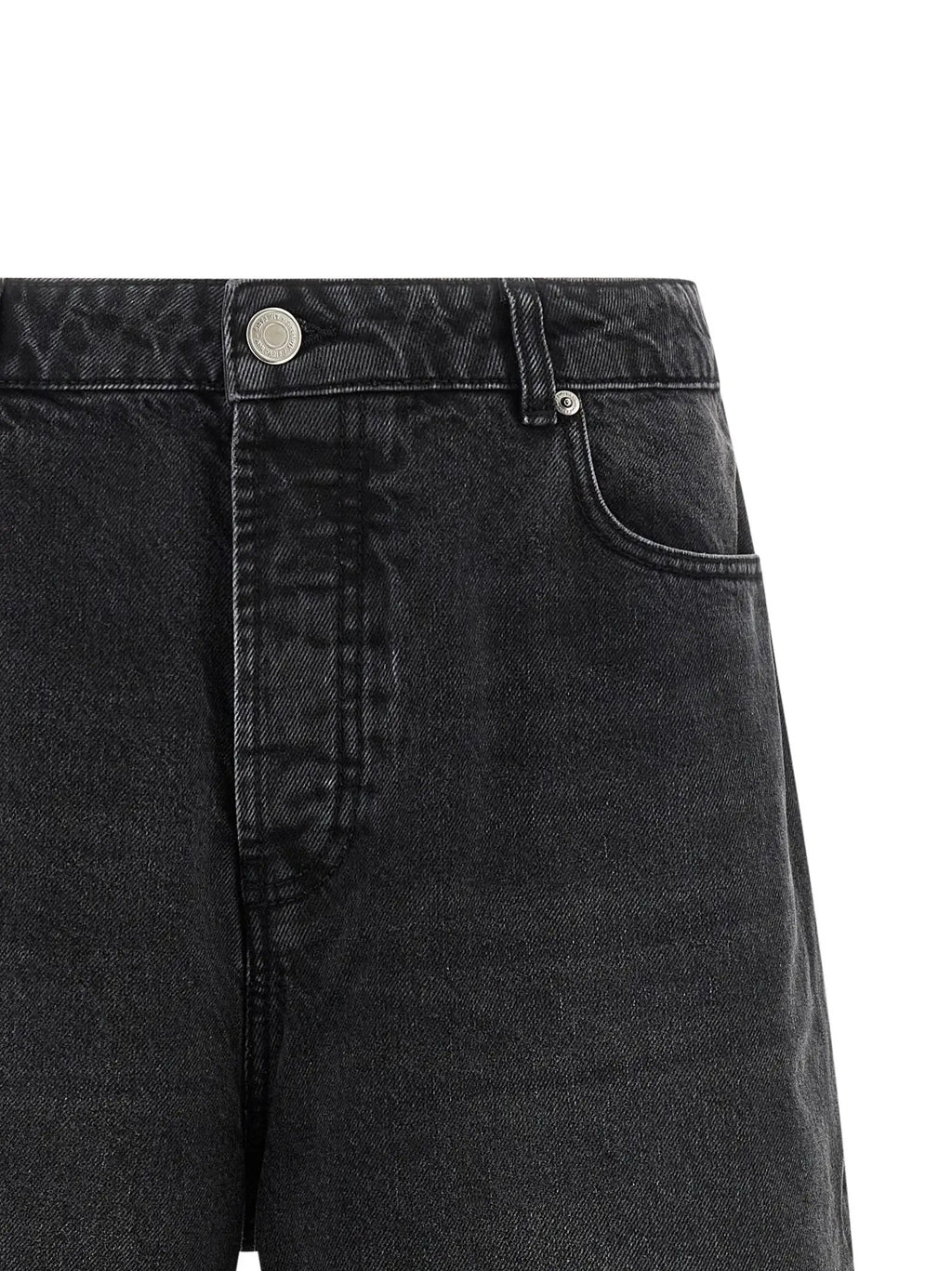 Ami Paris Black Cotton Bermuda Shorts