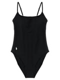 Polo Ralph Lauren Black Nylon One-Piece Swimsuit