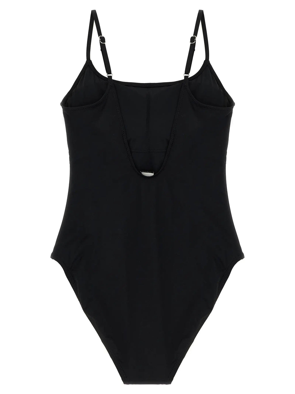 Polo Ralph Lauren Black Nylon One-Piece Swimsuit