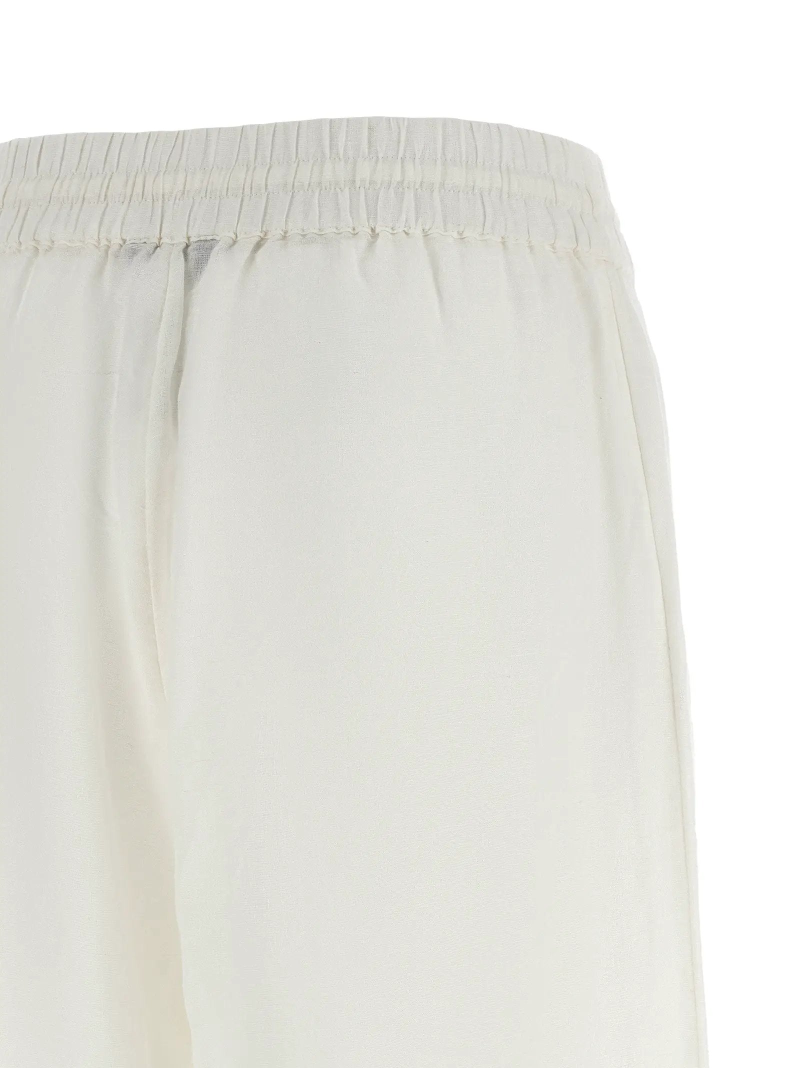 Polo Ralph Lauren White Linen Casual Pants