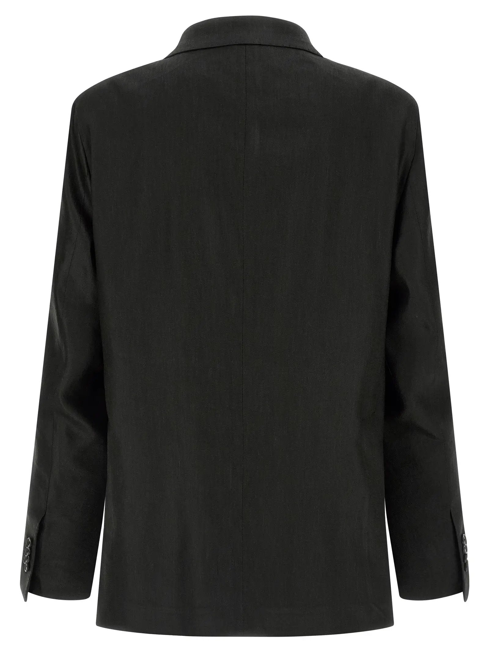 Costume deux pièces en lin noir Tagliatore