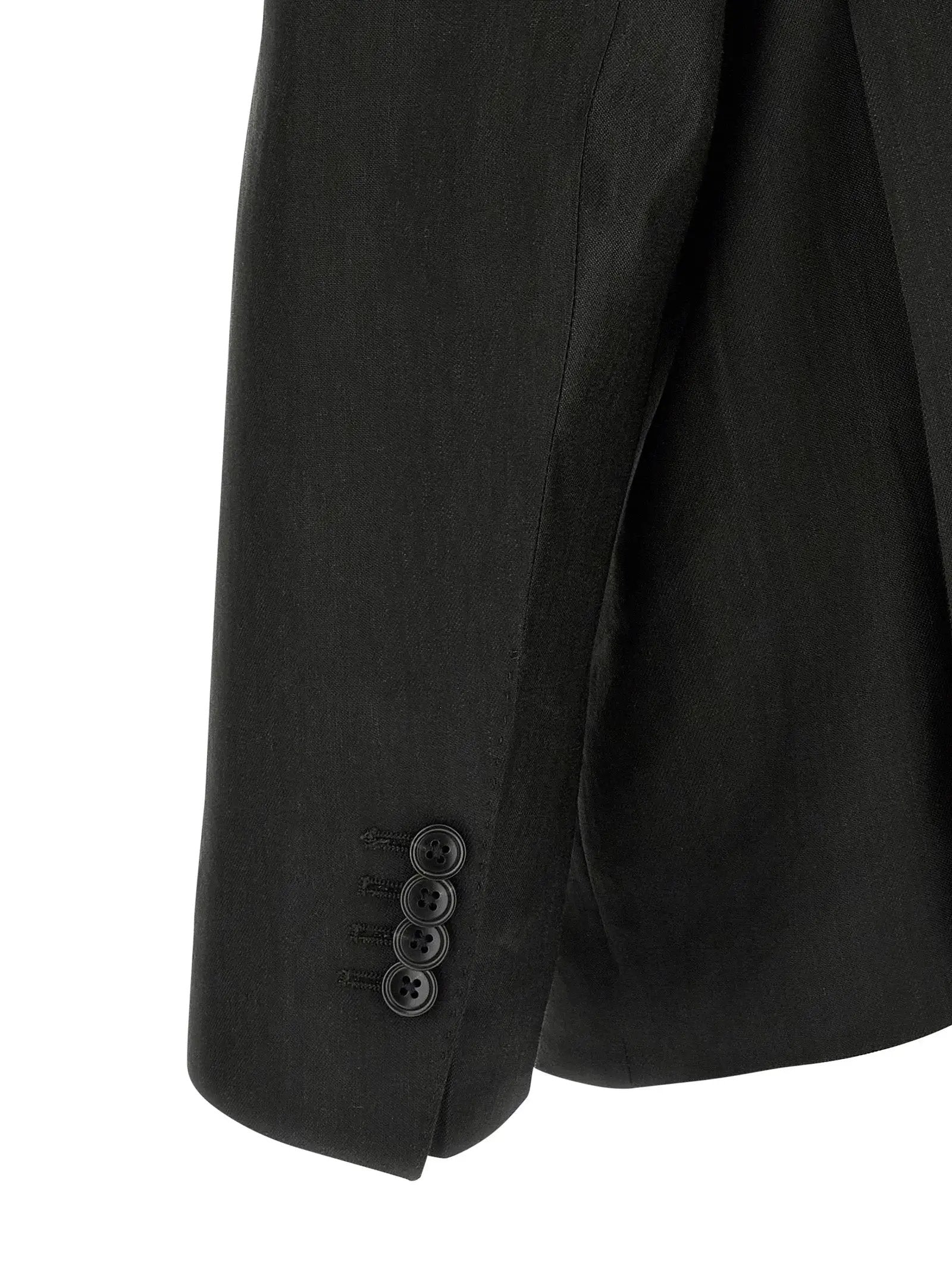Costume deux pièces en lin noir Tagliatore