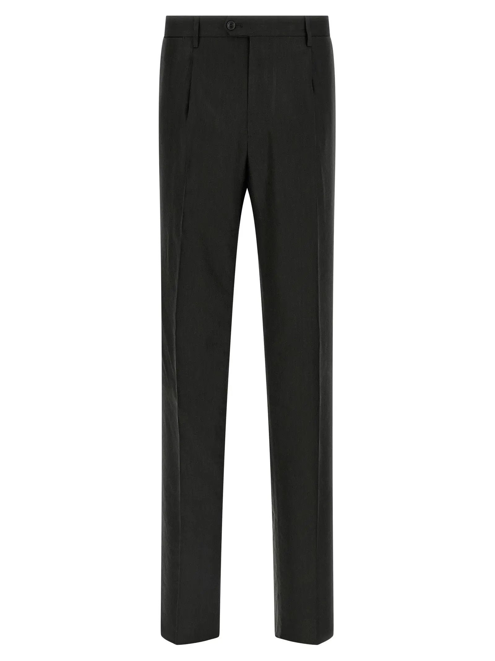 Costume deux pièces en lin noir Tagliatore