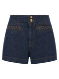 Zimmermann Blue Cotton Bermuda Shorts