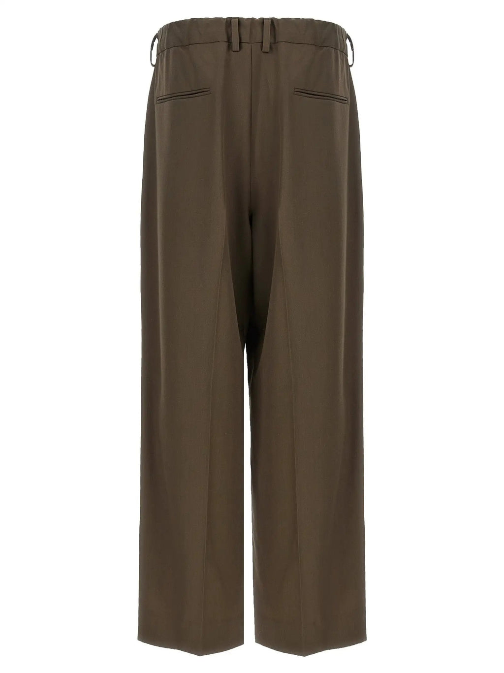 SSSTEIN Brown Wool Casual Pants