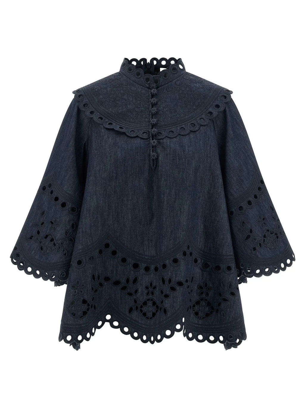 Zimmermann Blue Cotton Blouse
