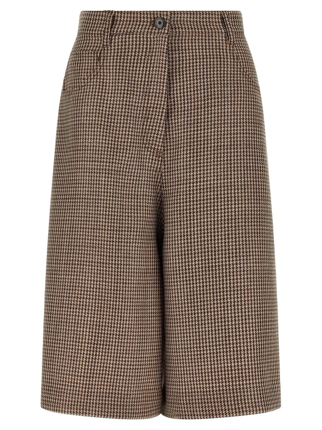 Brunello Cucinelli Brown Virgin Wool Bermuda Shorts