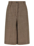 Brunello Cucinelli Brown Virgin Wool Bermuda Shorts