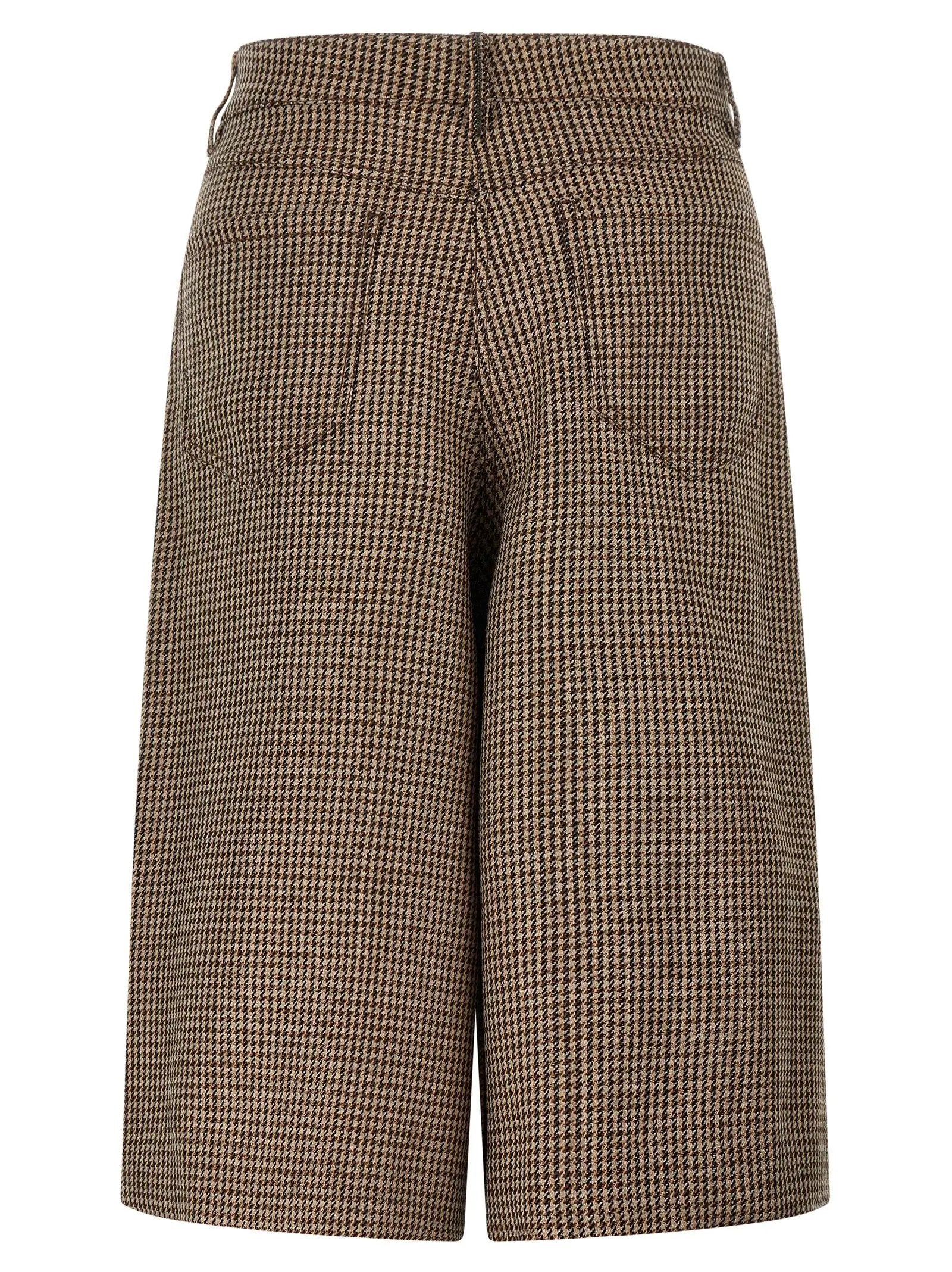 Brunello Cucinelli Brown Virgin Wool Bermuda Shorts