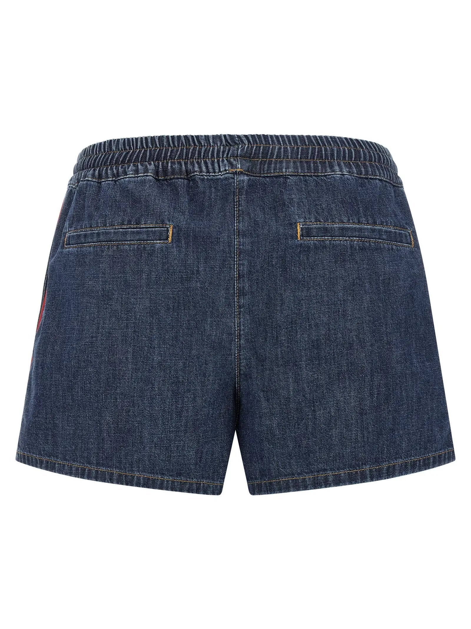 Valentino Garavani Blue Cotton Bermuda Shorts