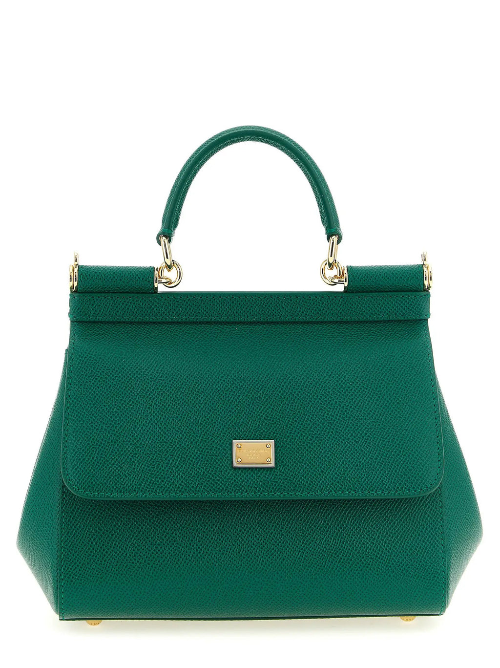 Sac à main bicolore en cuir de veau Dolce & Gabbana