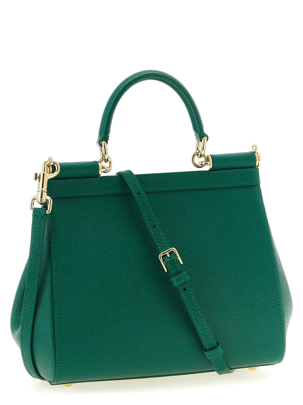 Sac à main bicolore en cuir de veau Dolce & Gabbana