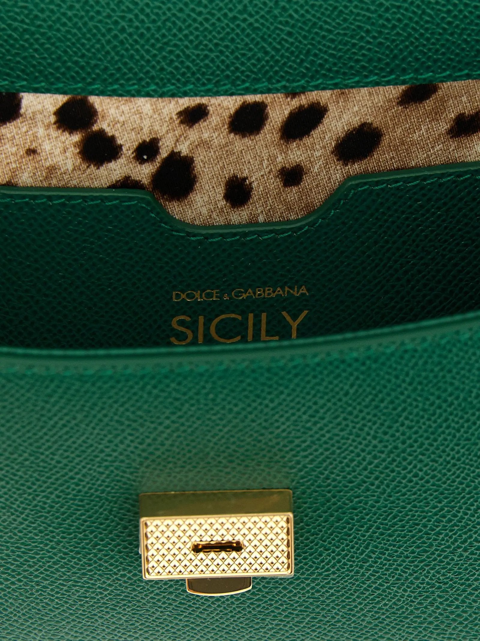Sac à main bicolore en cuir de veau Dolce & Gabbana