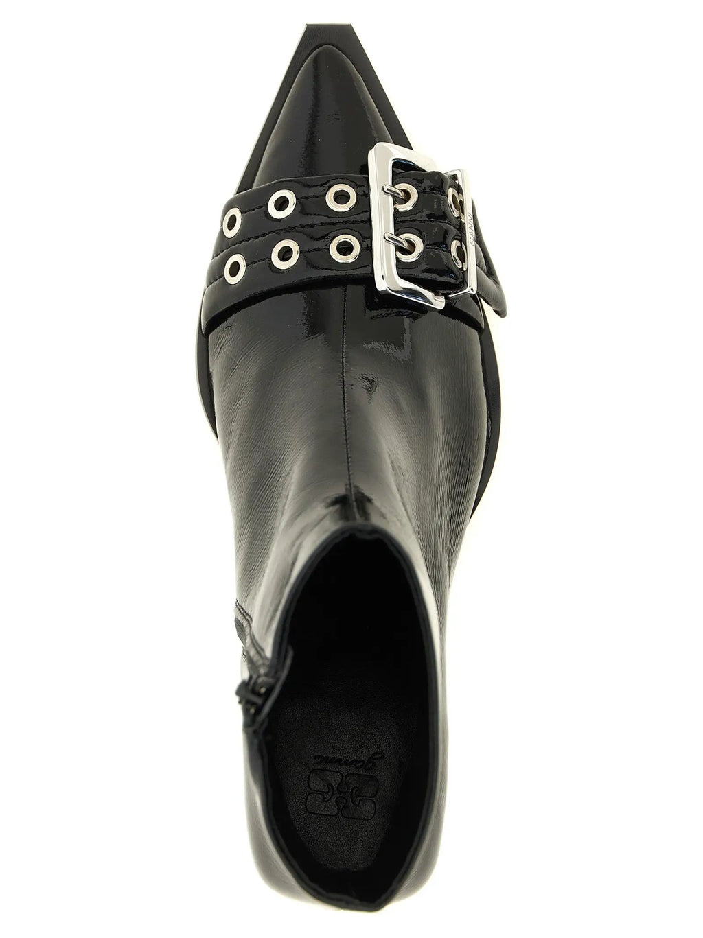 Ganni Black Polyethylene Ankle Boots