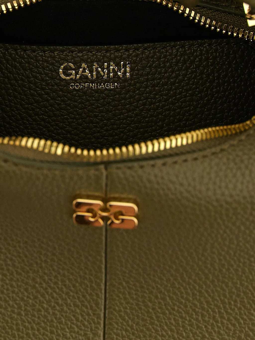 Ganni Bicolor Polyester Handbag