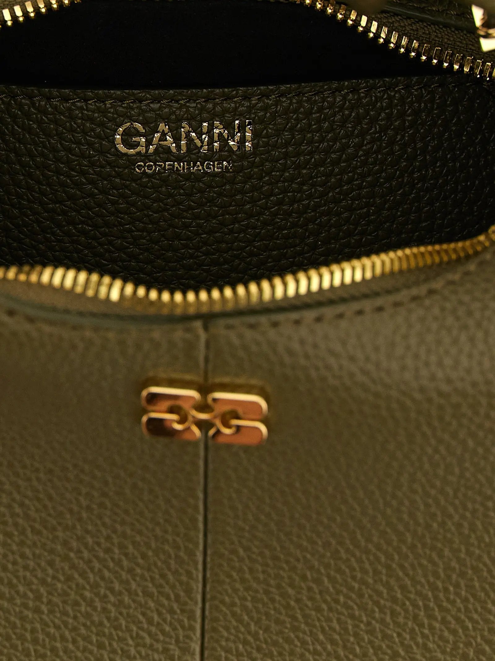 Ganni Bicolor Polyester Handbag