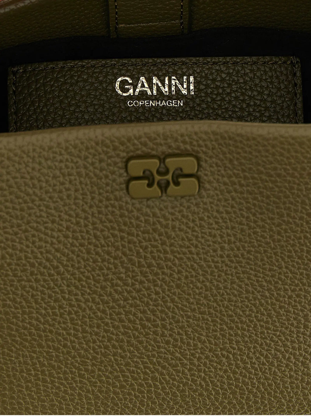 Ganni Bicolor Polyester Handbag