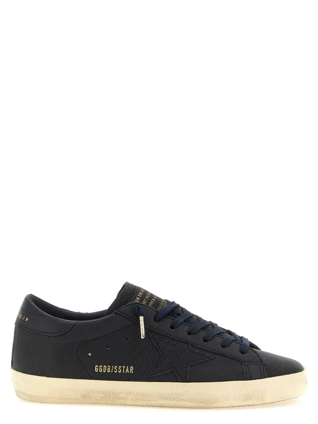 Golden Goose Blue Cowhide Low Top Sneakers