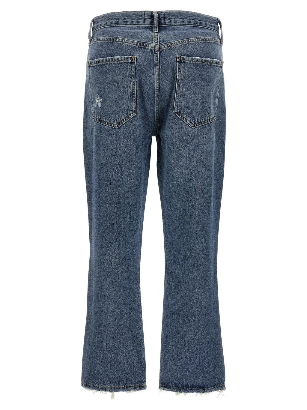 Agolde Blue Cotton Cropped Jeans