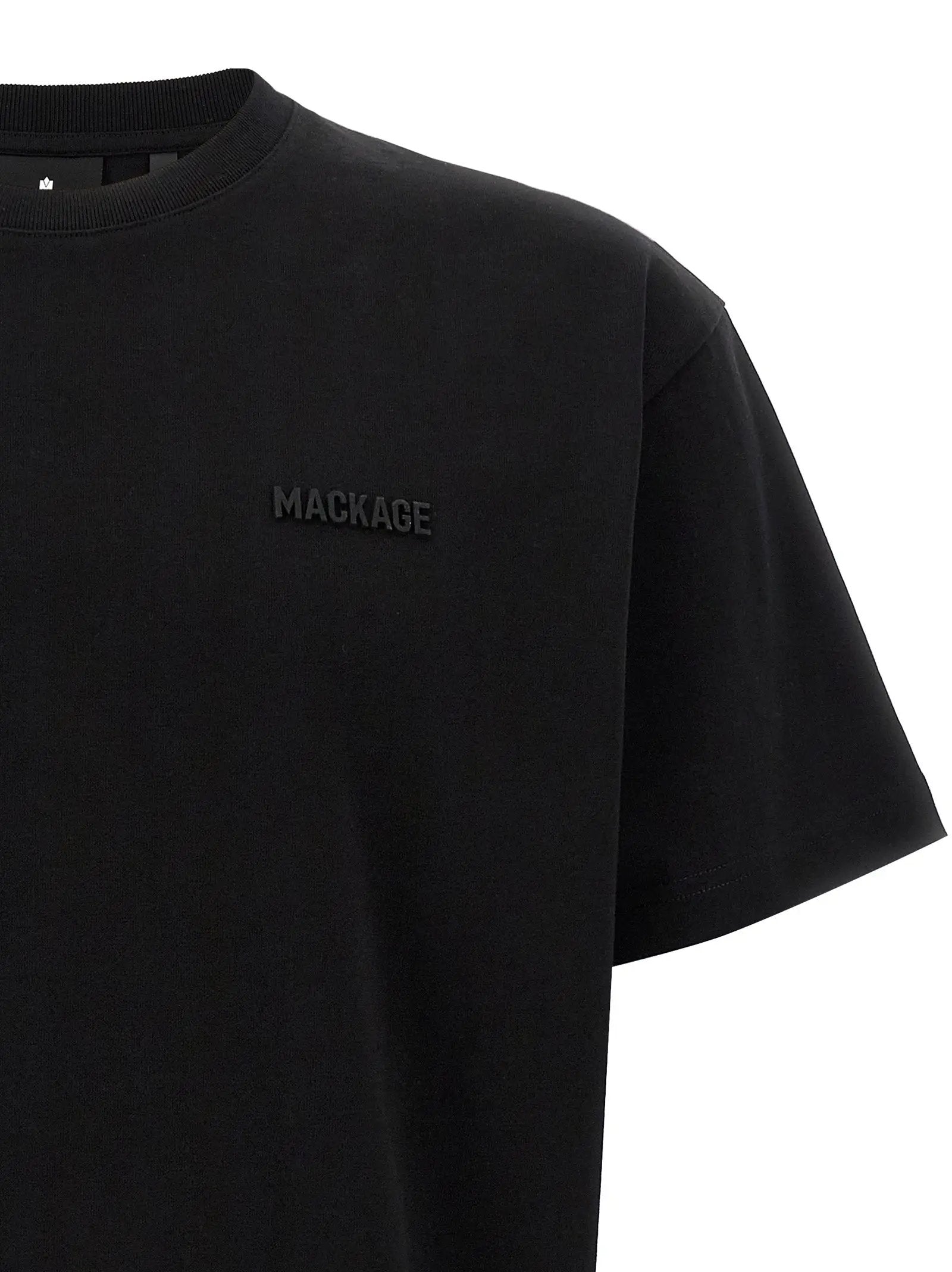 Mackage Black Cotton T-Shirt