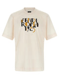 Fendi White Cotton T-Shirt