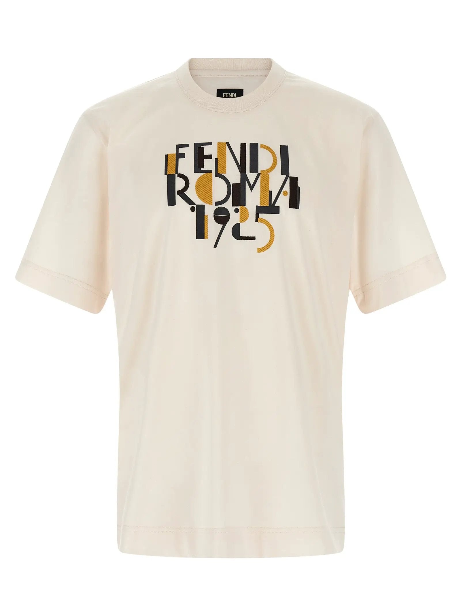 Fendi White Cotton T-Shirt
