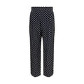 Pantalon court en soie noire Valentino