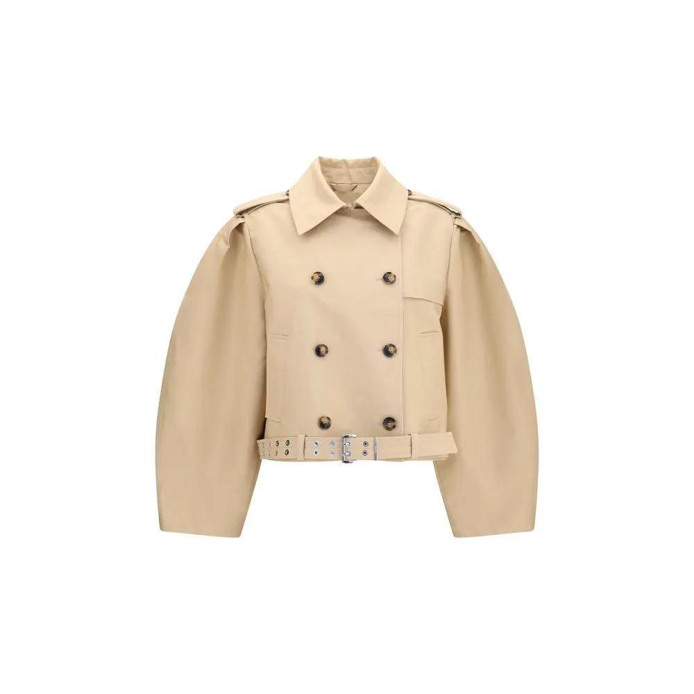 Veste Ganni en coton beige