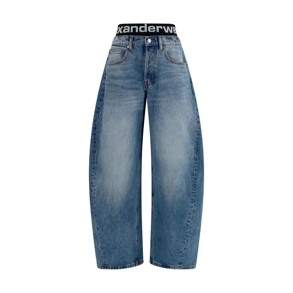 Jean Alexander Wang bleu en coton coupe décontractée