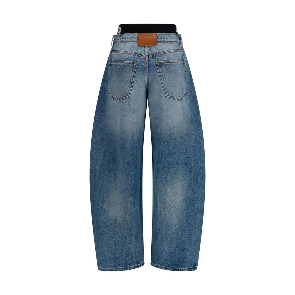 Jean Alexander Wang bleu en coton coupe décontractée