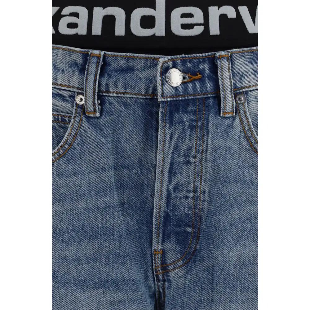 Jean Alexander Wang bleu en coton coupe décontractée