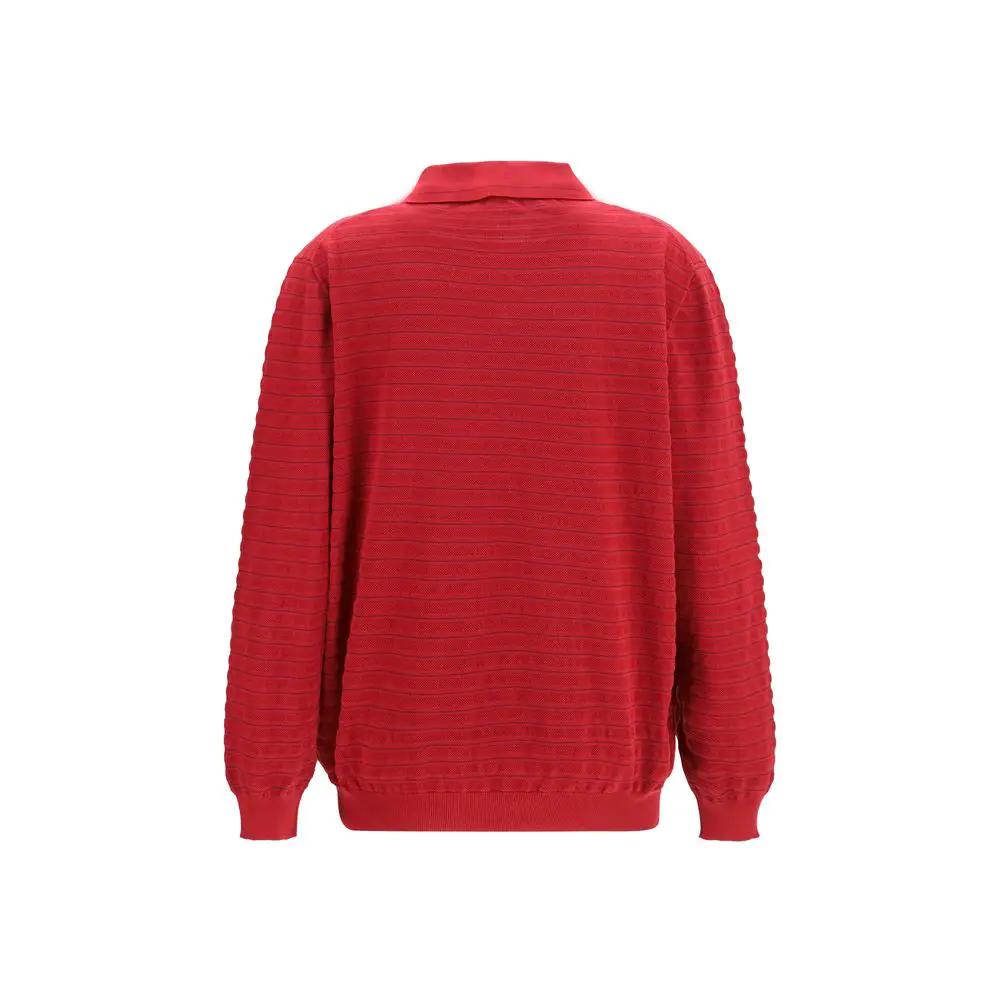 Miu Miu Bordeaux Cotton Polo Shirt