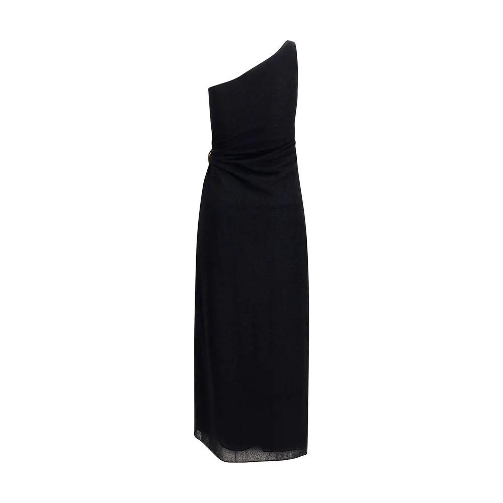 Oséree Black Polyamide Cocktail Dress