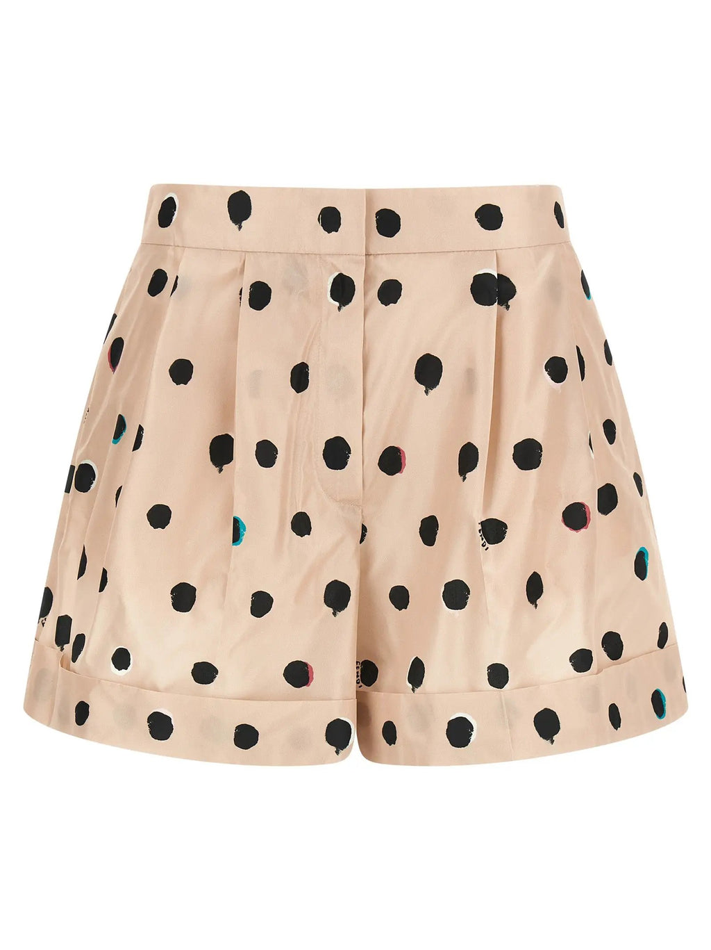 Fendi Multicolor Silk Bermuda Shorts