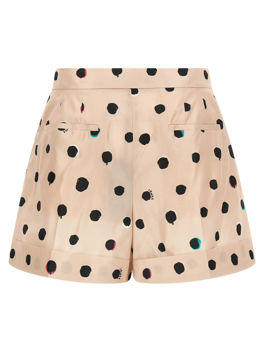 Fendi Multicolor Silk Bermuda Shorts