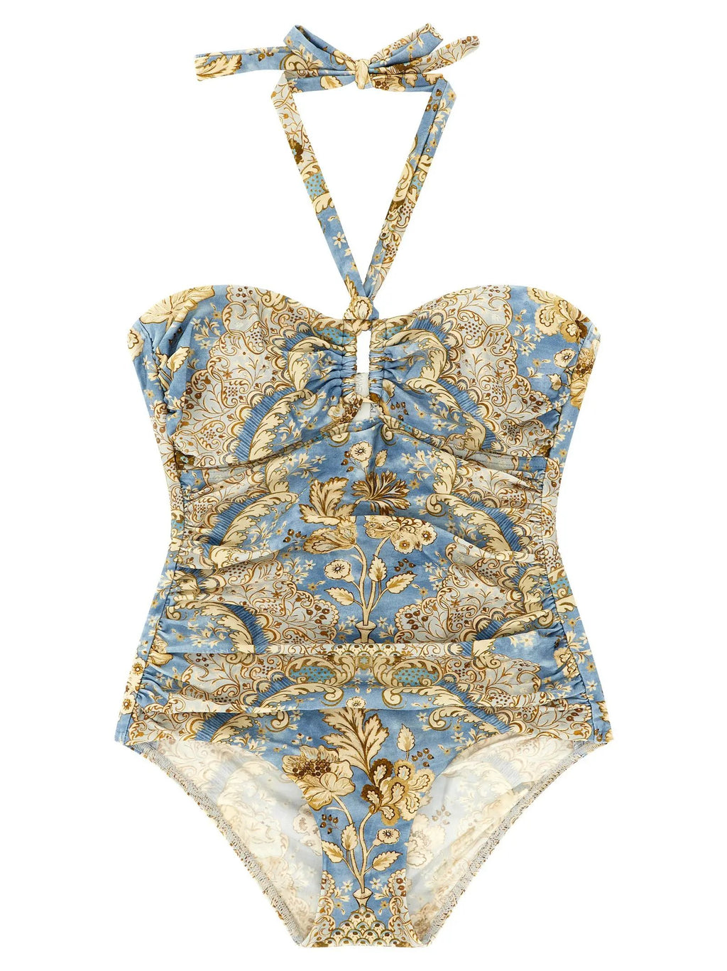 Zimmermann Blue Polyamide One-Piece Swimsuit